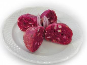 Rote-Bete Kn�del mit Meerrettich-Sahne-Sauce - Rezept - Bild Nr. 2